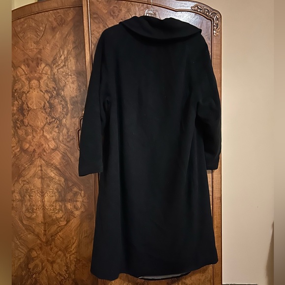 Vintage 1940s/1950s Worumbo Cashmere one button swing coat M Woolen long - Picture 2 of 10